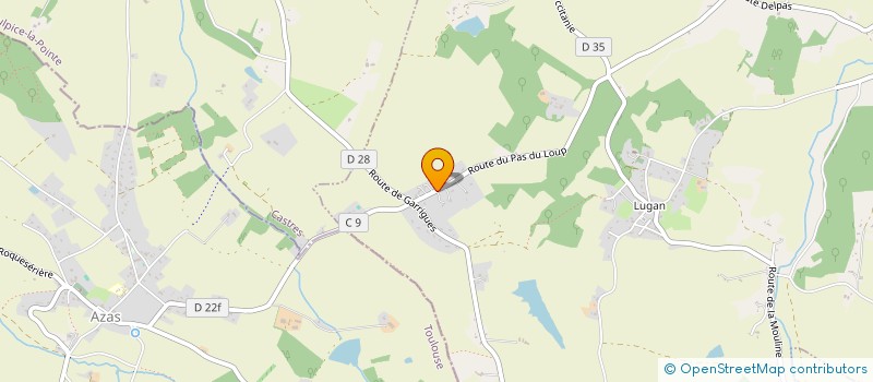 localisation de l'entreprise ZICAC (ACTION MUSICALE)  LUGAN
