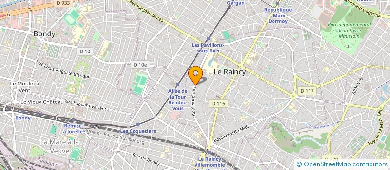localisation de l'entreprise ZICHRON ELIAHOU à LE RAINCY