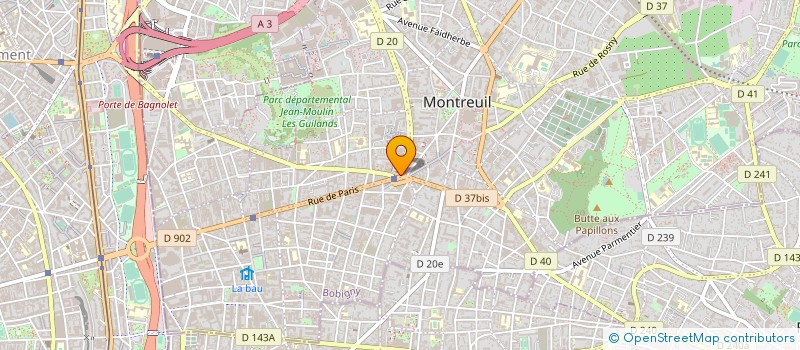 localisation de l'entreprise ZICPLACE à MONTREUIL
