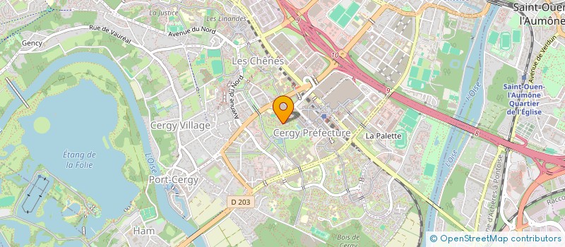 localisation de l'entreprise ZID BAT ET DECO  CERGY