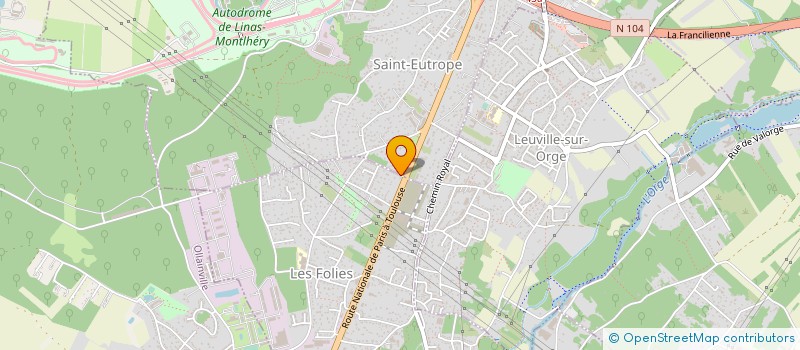 localisation de l'entreprise ZIDA PNEU à SAINT-GERMAIN-LES-ARPAJON