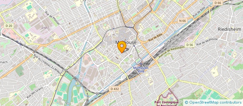 localisation de l'entreprise ZIEGLER ARCHITECTE  MULHOUSE