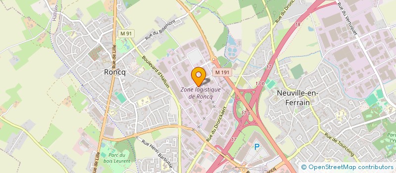 localisation de l'entreprise ZIEGLER FRANCE SA à RONCQ