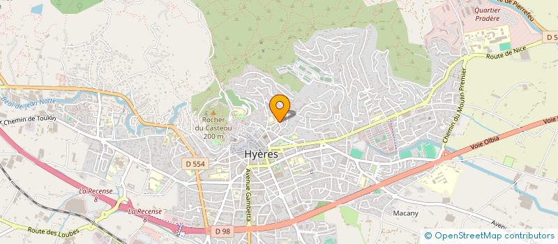 localisation de l'entreprise ZIEM ALICE LE CLOS DE LA COLLINE     1 à HYERES