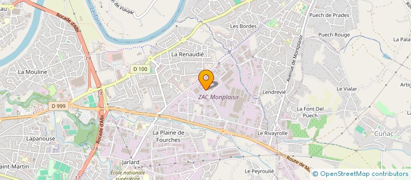 localisation de l'entreprise ZIG PARK  ALBI