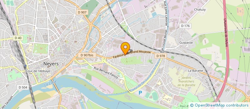 localisation de l'entreprise ZIG ZAG à NEVERS