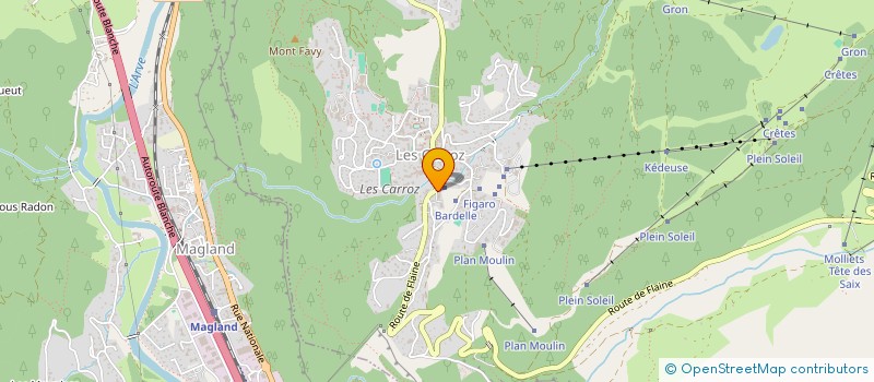 localisation de l'entreprise ZIG ZAG  ARACHES-LA-FRASSE