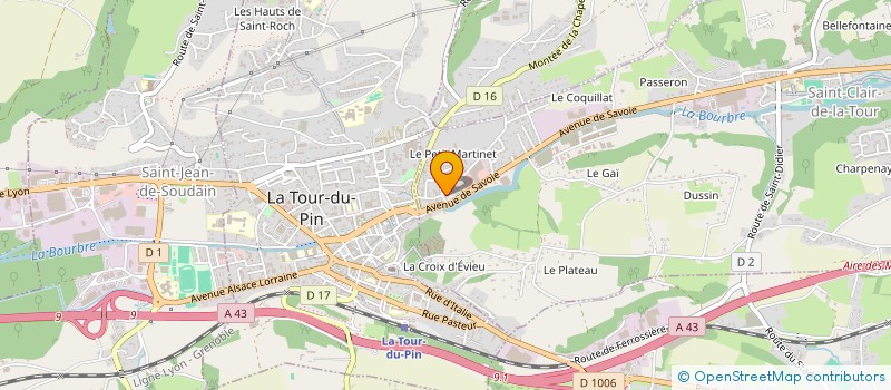 localisation de l'entreprise ZIG ZAG  SAINT-CLAIR-DE-LA-TOUR