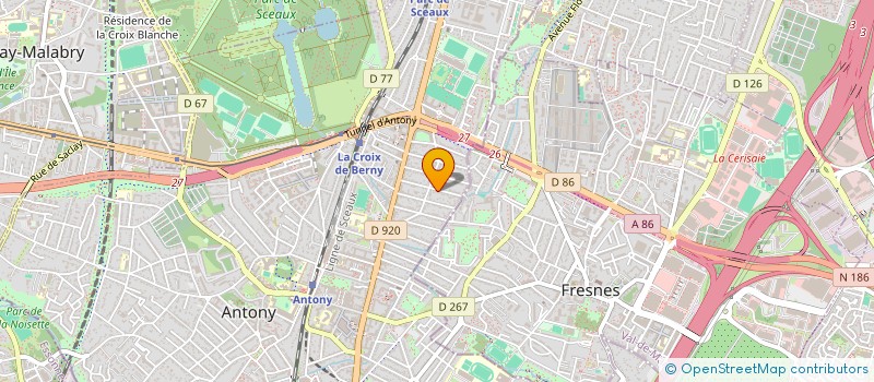 localisation de l'entreprise ZIG ZAG à ANTONY