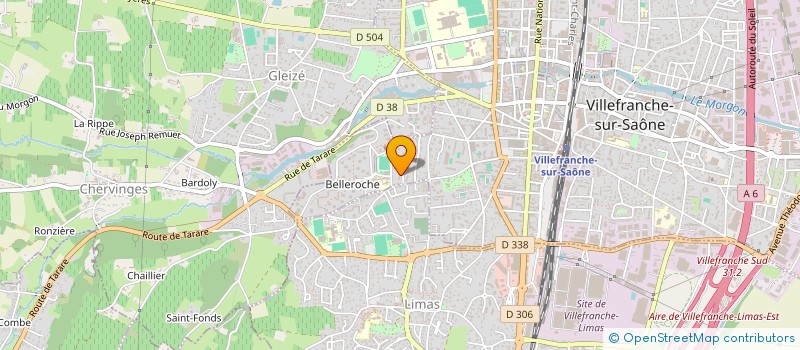 localisation de l'entreprise ZIGA BATIMENT à VILLEFRANCHE
