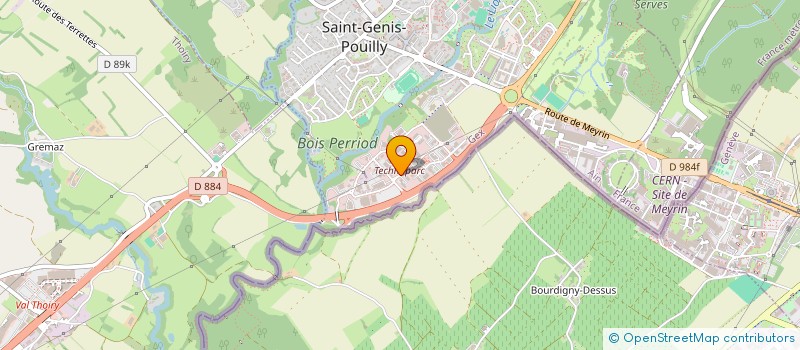 localisation de l'entreprise ZIGLIOTTO à SAINT-GENIS-POUILLY