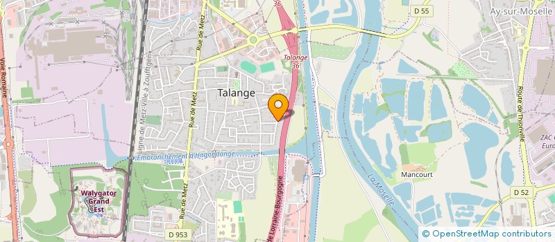 localisation de l'entreprise ZIGNALE  TALANGE