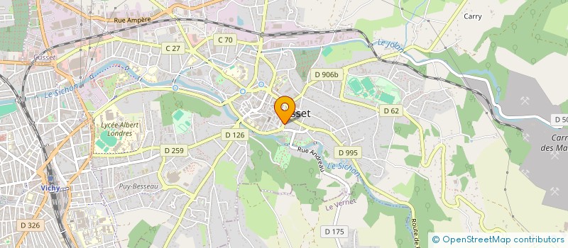 localisation de l'entreprise ZIGUIGUI à CUSSET