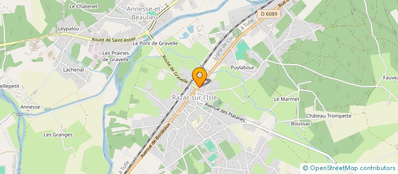 localisation de l'entreprise ZIK'ANARCHIE PRODUCTION  RAZAC-SUR-L'ISLE