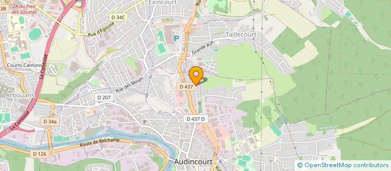 localisation de l'entreprise ZIK AND VOICE FACTORY  AUDINCOURT