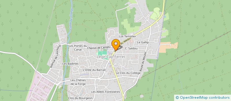 localisation de l'entreprise ZIK'COM EVENTS à LEGE-CAP-FERRET