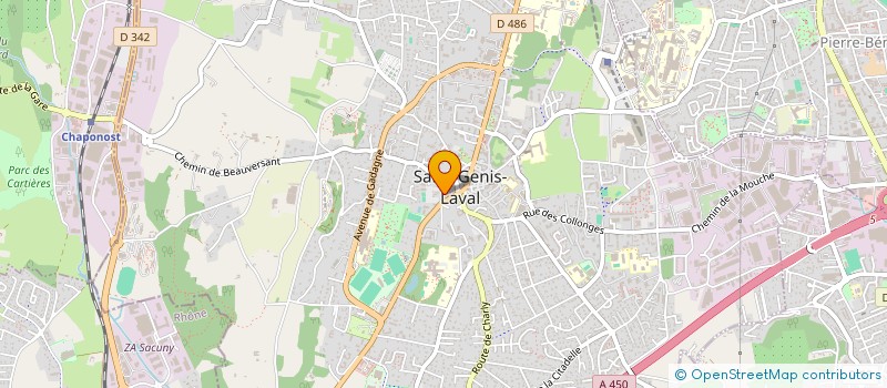 localisation de l'entreprise ZIK ET MUSES  SAINT-GENIS-LAVAL