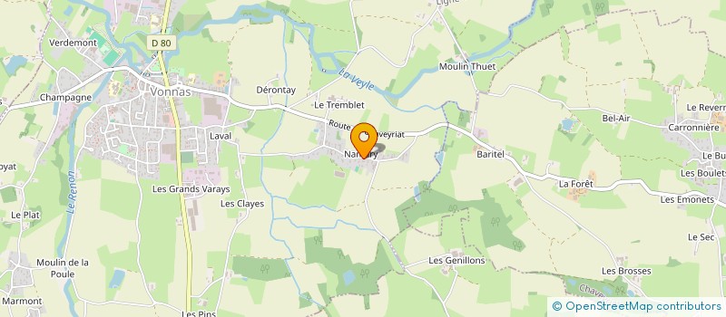 localisation de l'entreprise ZIK&FUN  VONNAS