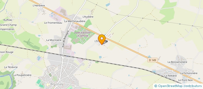localisation de l'entreprise ZIK'N ROLL à BOUSSAY