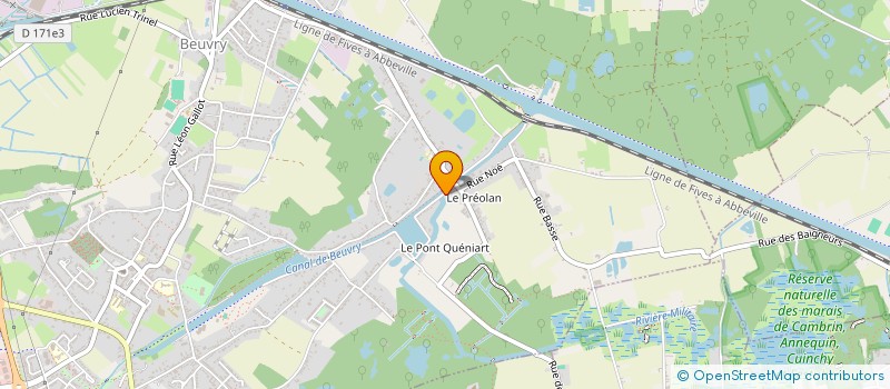 localisation de l'entreprise ZIK TA MERE  BEUVRY