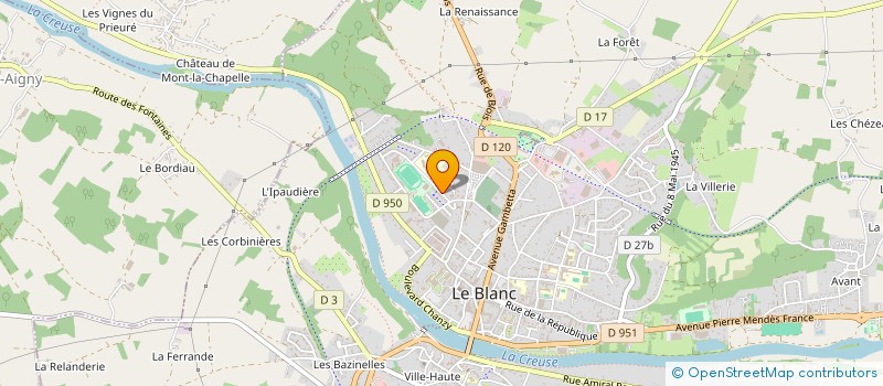 localisation de l'entreprise ZIKACTUEL  LE BLANC