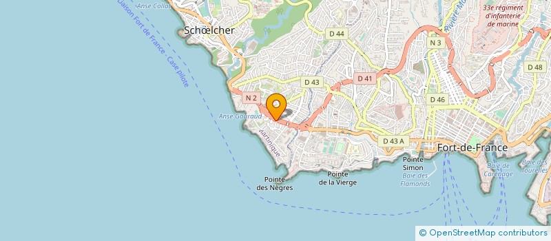 localisation de l'entreprise ZIKAK CLUB à SCHOELCHER