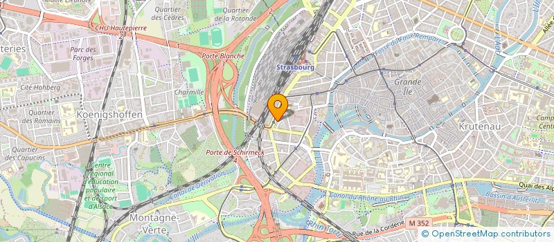 localisation de l'entreprise ZILIOX à STRASBOURG