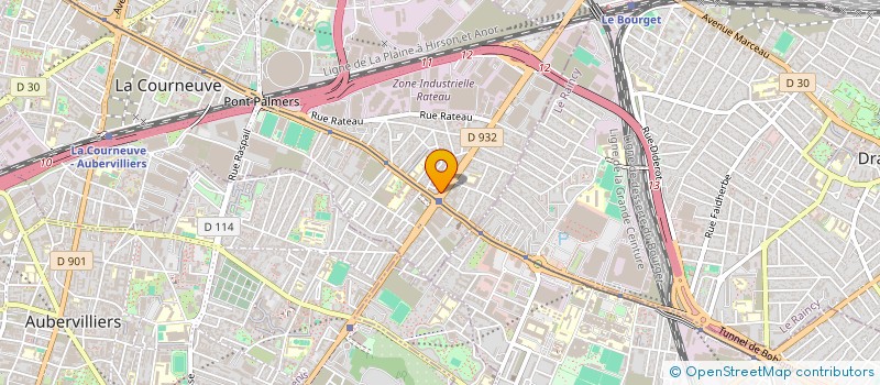 localisation de l'entreprise ZILLAL IMMO à LA COURNEUVE