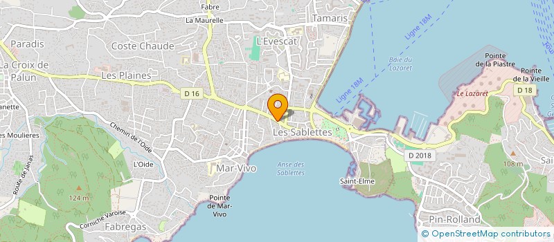 localisation de l'entreprise ZIM ET PASTA à LA SEYNE-SUR-MER