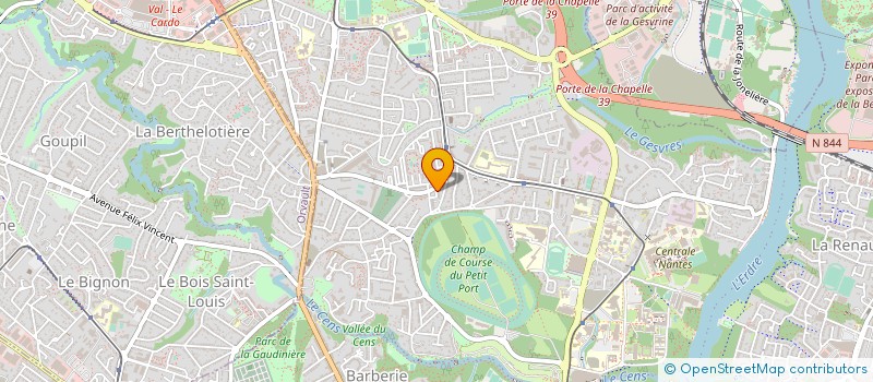 localisation de l'entreprise ZIMA à NANTES