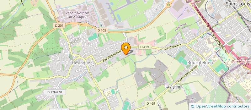 localisation de l'entreprise ZIMBERGER  HESINGUE