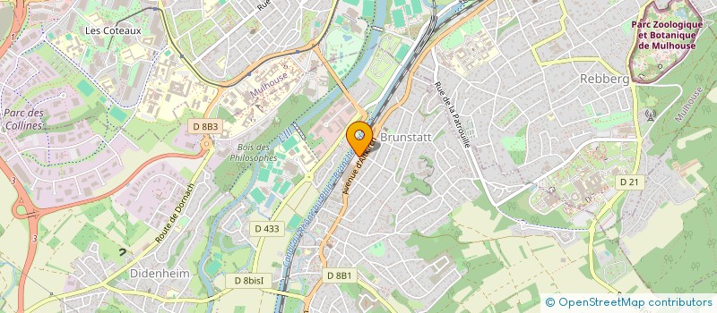 localisation de l'entreprise ZIMINVEST  BRUNSTATT-DIDENHEIM