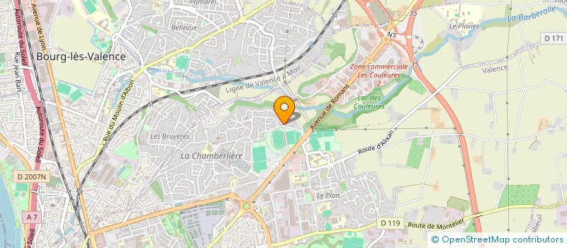 localisation de l'entreprise ZIMMO à VALENCE