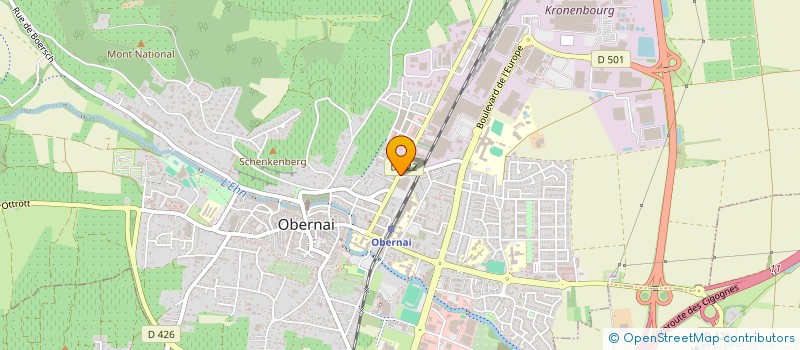localisation de l'entreprise ZIMOS à OBERNAI