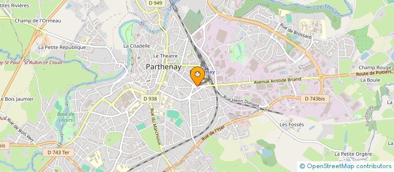 localisation de l'entreprise ZIN à PARTHENAY
