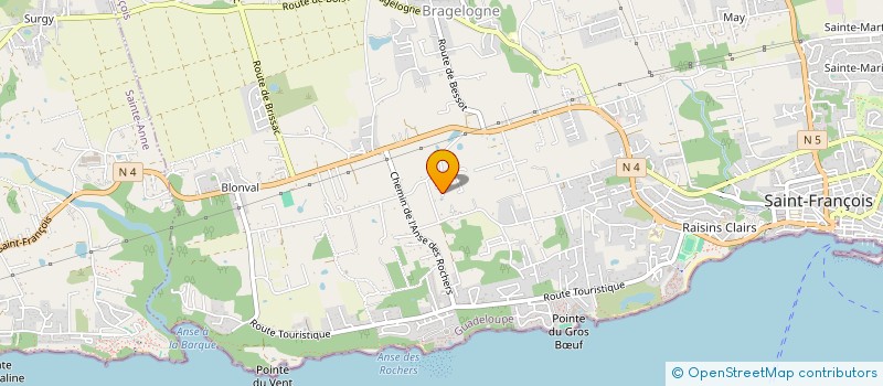 localisation de l'entreprise ZIN-TEC  SAINT-FRANCOIS