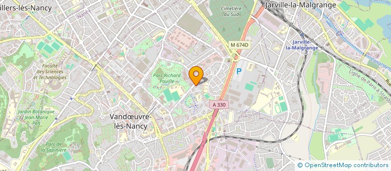 localisation de l'entreprise ZIN TRANSPORTS à VANDŒUVRE-LES-NANCY