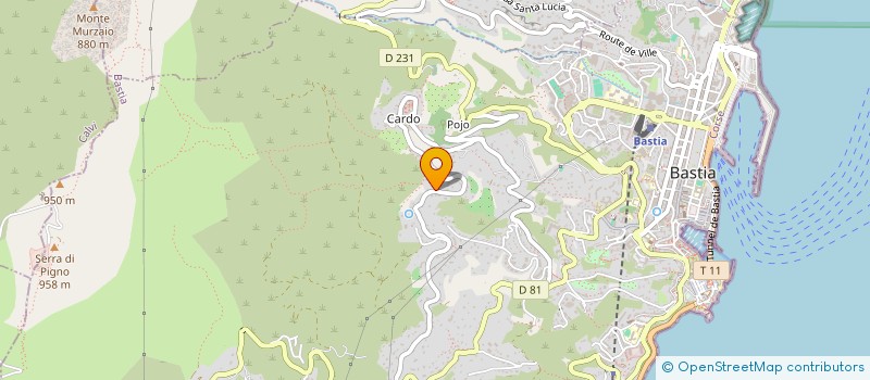 localisation de l'entreprise ZINA 20 à BASTIA