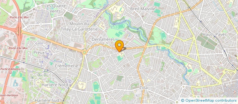 localisation de l'entreprise ZINA à NANTES