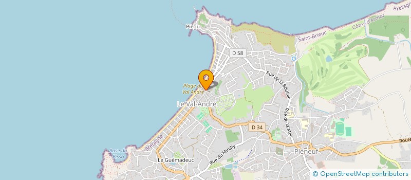 localisation de l'entreprise ZINC 22  PLENEUF-VAL-ANDRE