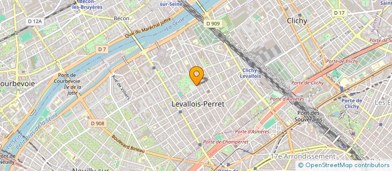 localisation de l'entreprise ZINETH à LEVALLOIS PERRET