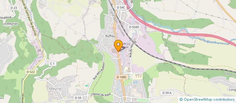 localisation de l'entreprise ZINETTI IMMO  NIVOLAS-VERMELLE