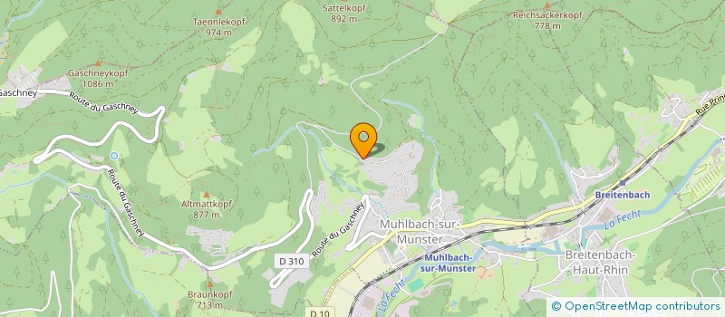 localisation de l'entreprise ZINGLE IMMO  MUHLBACH-SUR-MUNSTER