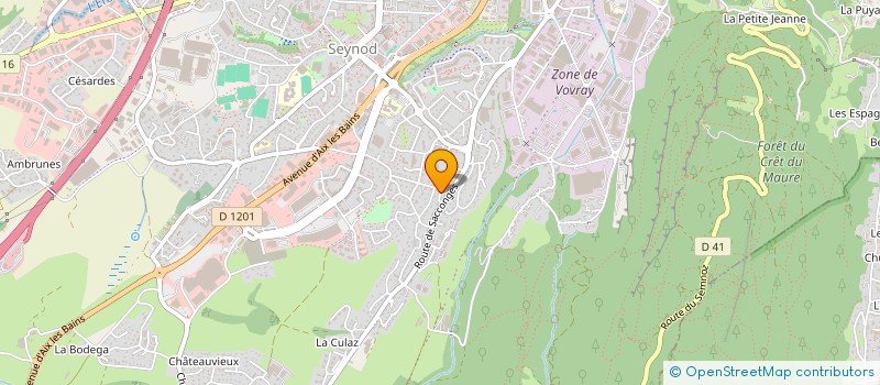 localisation de l'entreprise ZINGUERIE DE SEYNOD à ANNECY