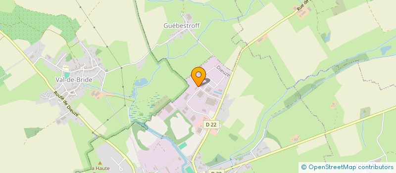 localisation de l'entreprise ZINGUERIE DU SAULNOIS  DIEUZE