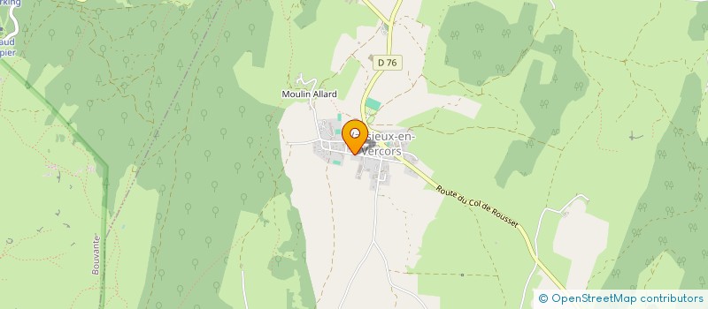 localisation de l'entreprise ZINGUERIE EN CHANTIER  VASSIEUX-EN-VERCORS