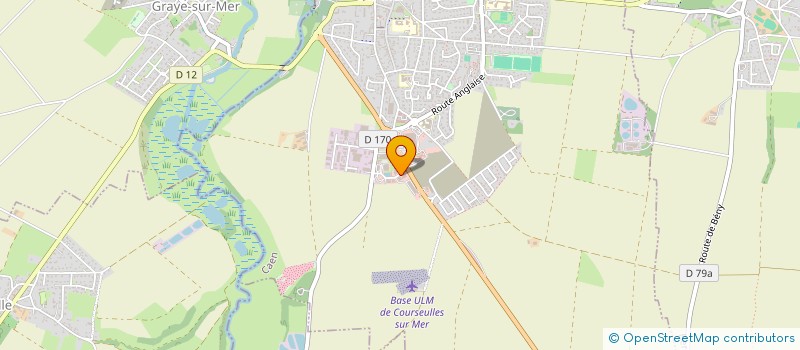 localisation de l'entreprise ZINGUERIE ROBERGE à COURSEULLES-SUR-MER