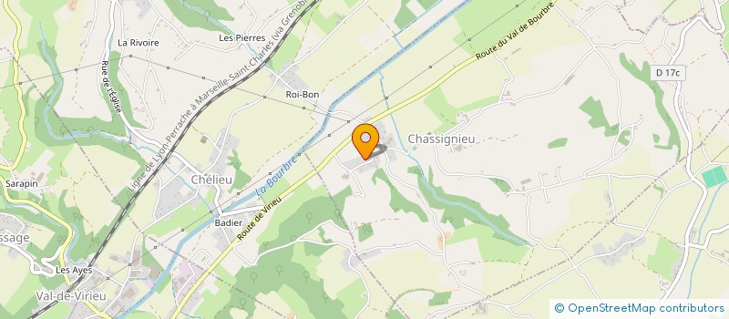 localisation de l'entreprise ZINGUERIE VACHON  CHASSIGNIEU