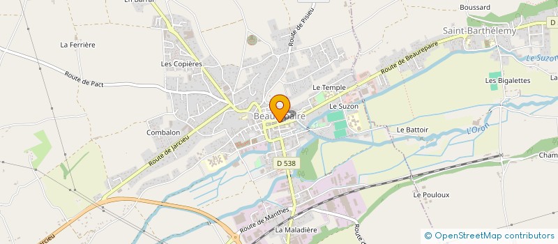 localisation de l'entreprise ZINGY TACOS  BEAUREPAIRE