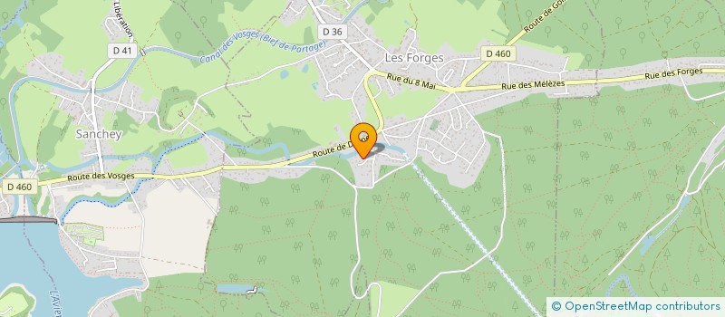 localisation de l'entreprise ZINGZING  LES FORGES